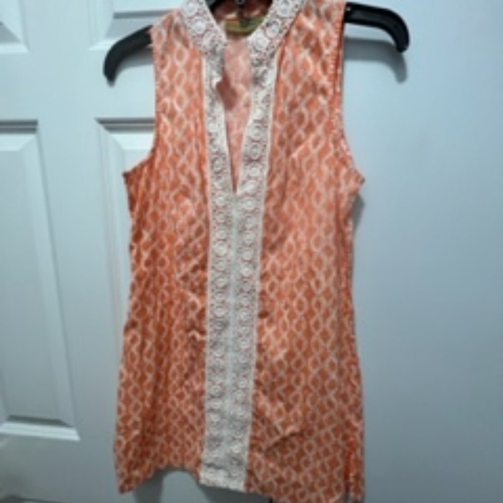 Rock Flower Paper size small top orange and white